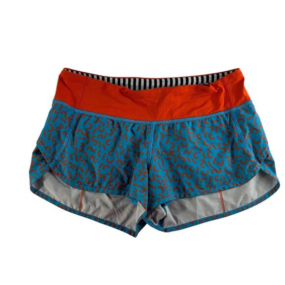 lululemon athletica Pants - READ RARE Lululemon SeaWheeze Sz 6 Run Speed Shorts 2015 Cheetos Squiggles READ